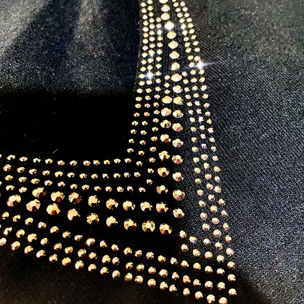 Chic Black Sweater with Silver Accents - Picture 3 of 6